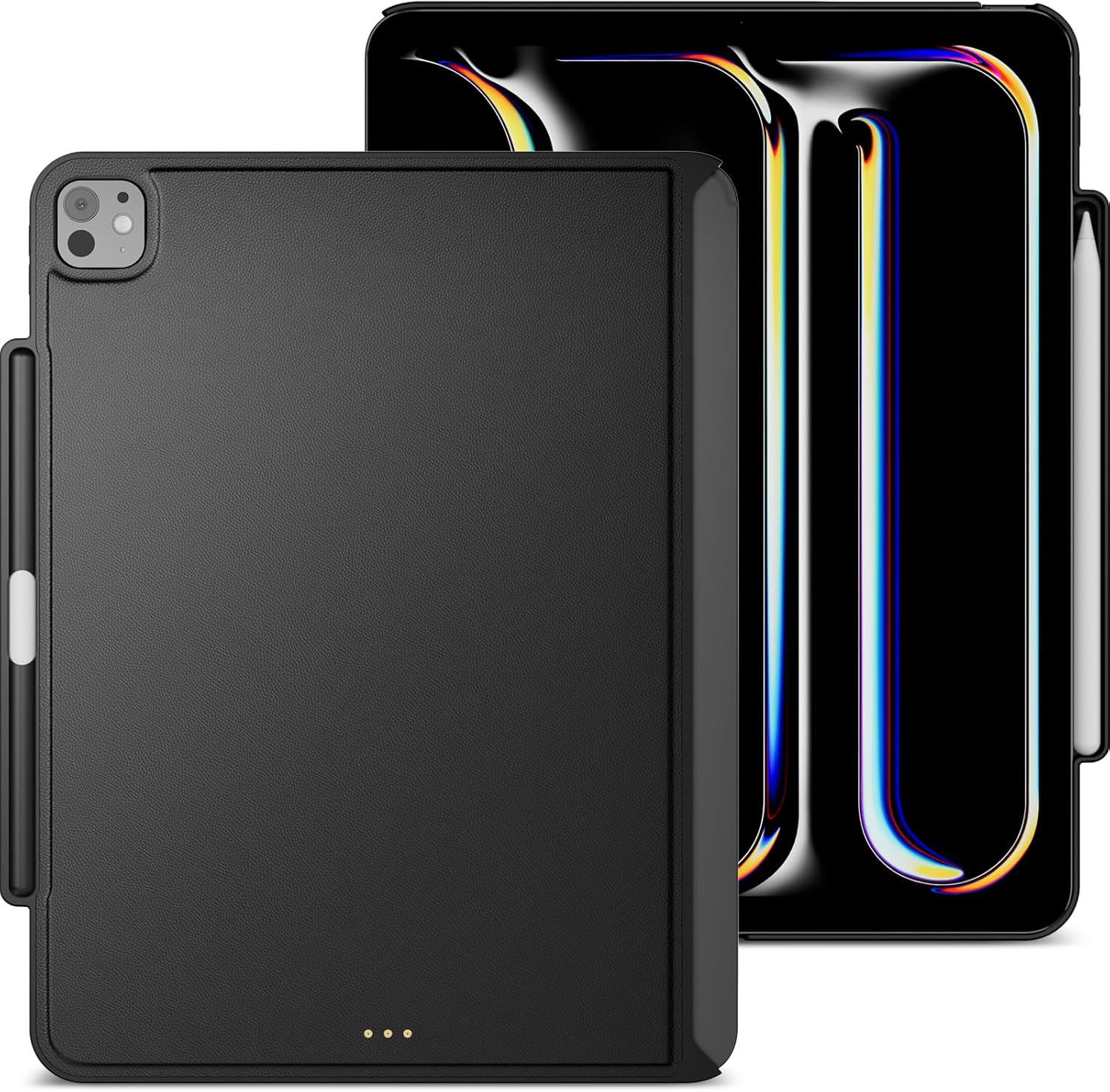 MAGEASY CoverBuddy for 2024 iPad Pro 13" - iPad Pro Case Compatible with Magic Keyboard for iPad Pro (M4), Enhanced Thickness & Heat Dissipation (Black 5.0)