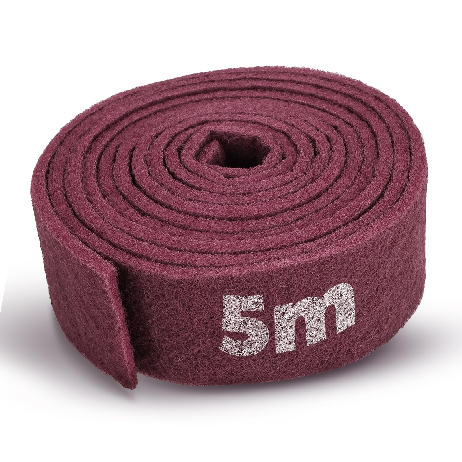 Rouleau de Papier Abrasif 5 m x 100 mm - Grain 240 - Papier Abrasif/Tampon de Ponçage pour Bois, Métal, Inox, Acier Inoxydable - Éponge de Ponçage pour Applications Professionnelles