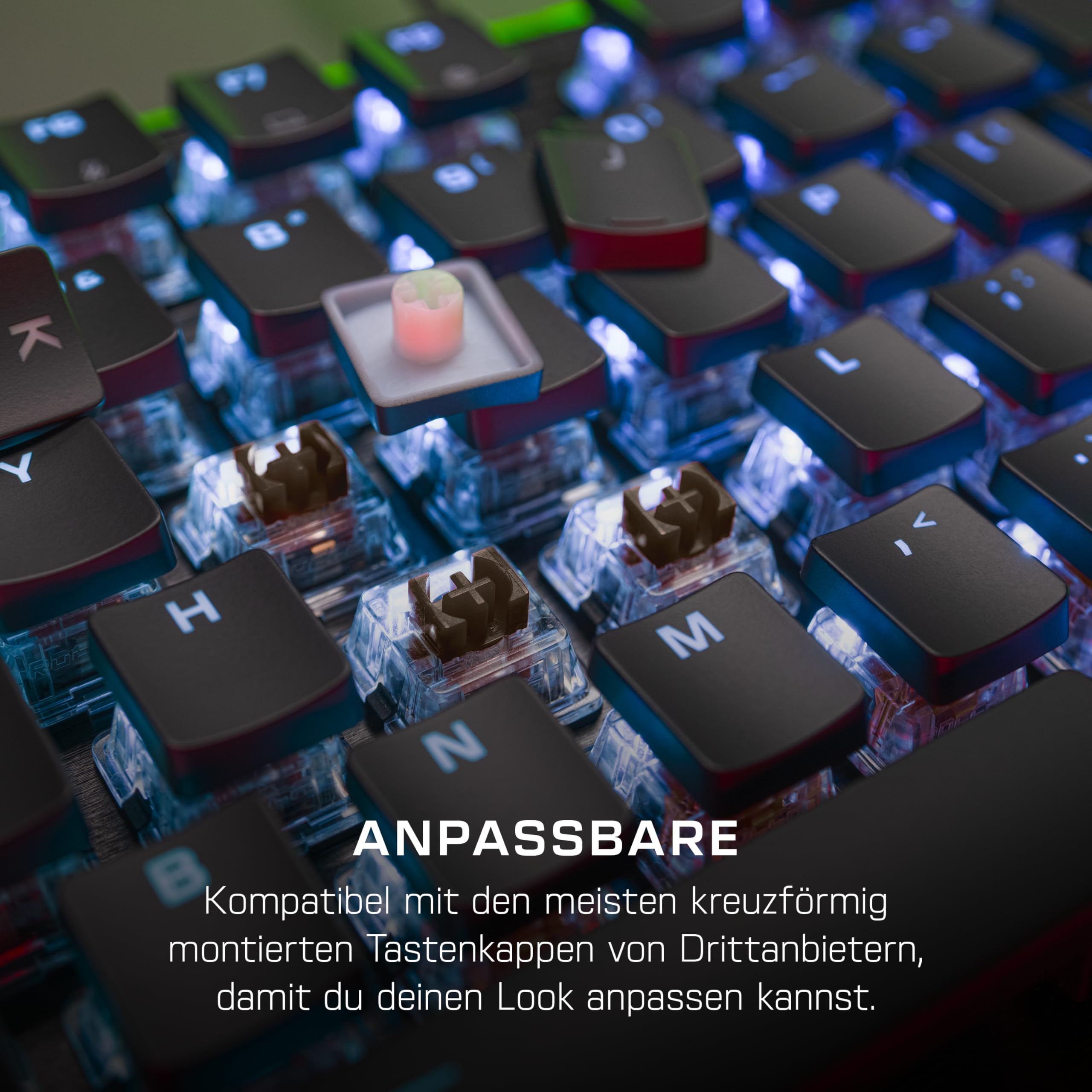Turtle Beach Vulcan II Mechanische PC Gaming-Tastatur Tactile Titan II Schalter DE Layout
