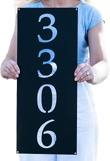 Custom Metal Address Plaque Outdoor House Number Sign | Metal Numbers