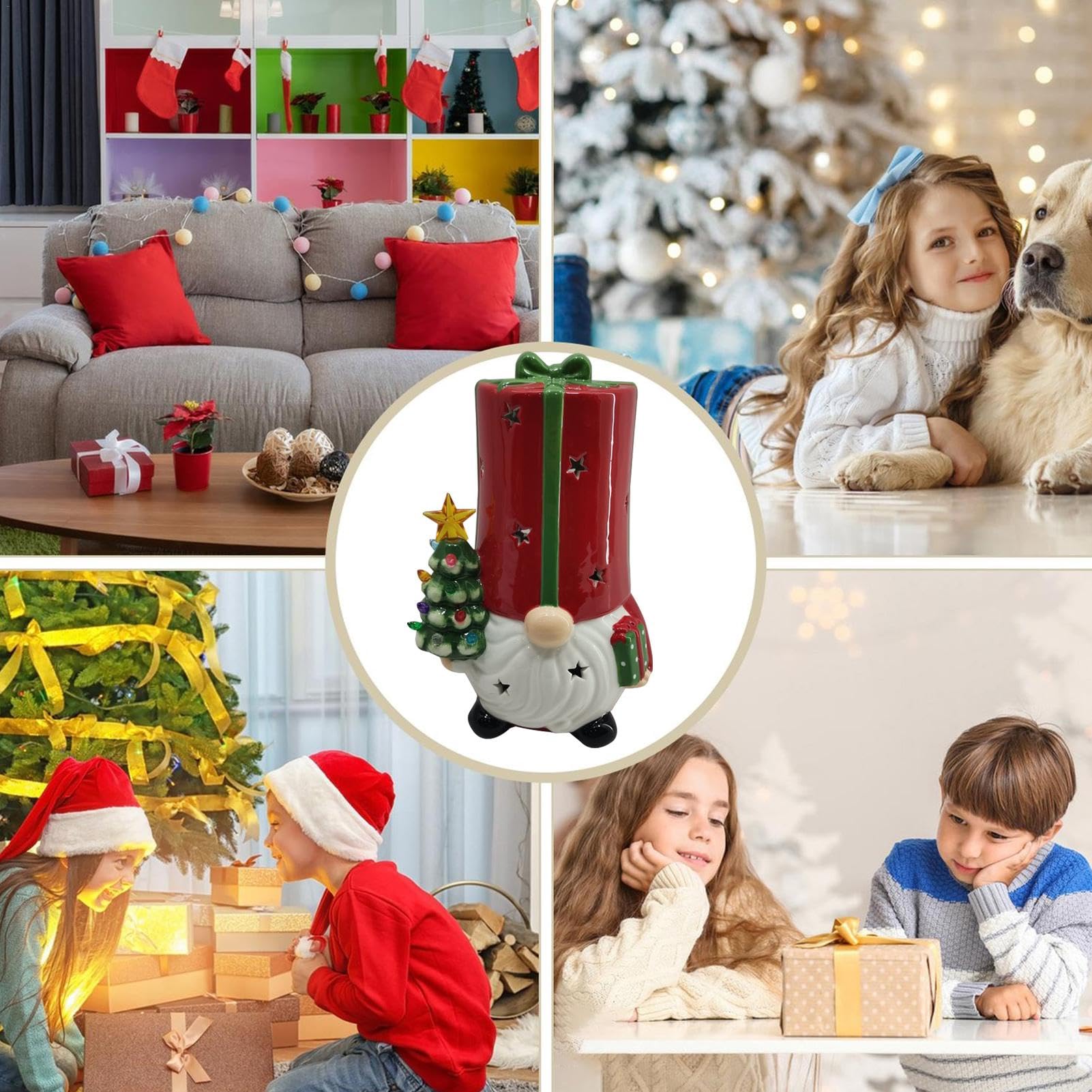 Weihnachtswichtel, Keramik, Weihnachtsdekoration, Zwergdekoration