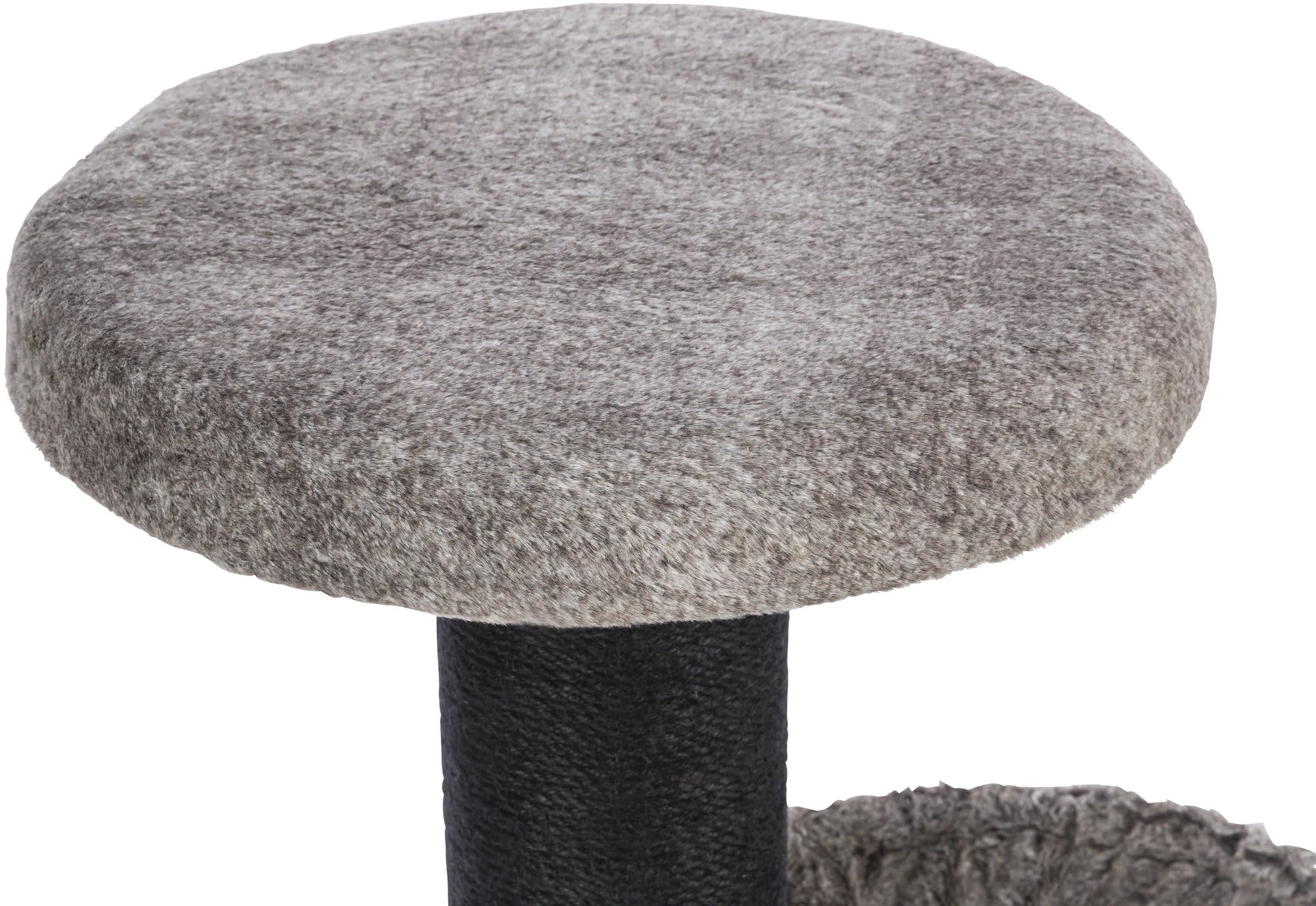 TRIXIE Tiragraffi Mauricio 84 cm di colore marrone – Albero di gatto piccolo su 2 livelli con accogliente sacco e possibilità di graffio – su robusto pannello MDF – 44458