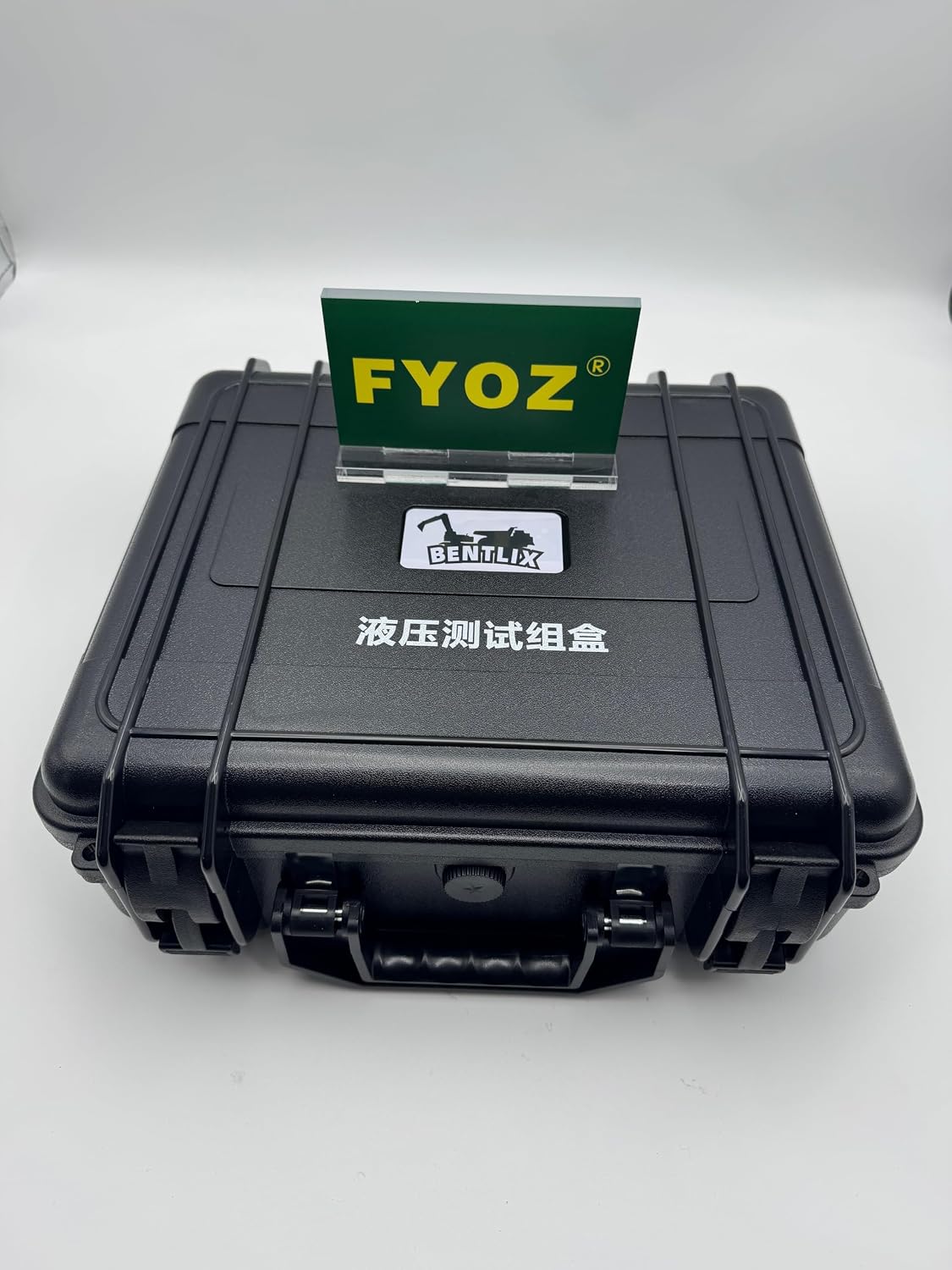Hydraulic Pressure Test Kit with 5 Pressure Gauges, 5 High-Pressure Hoses, 13 Thread Adapters, 14 Test Tees, 6-60MPa Range, for Industrial Hydraulic Systems and Construction Machinery