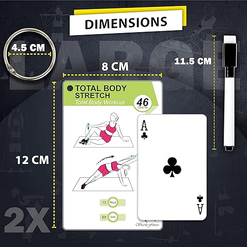 Miniatura 7 de Tarjetas de entrenamiento de barra de pilates  58 tarjetas de ejercicio con posturas de entrenamiento de pilates, instrucciones y consejos de