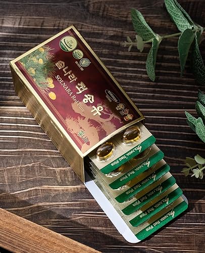 Miniatura 3 de SOLNARA Aceite de aguja de pino (60 cápsulas  1 caja)  Aguja de pino rojo coreano artesanal silvestre, certificado