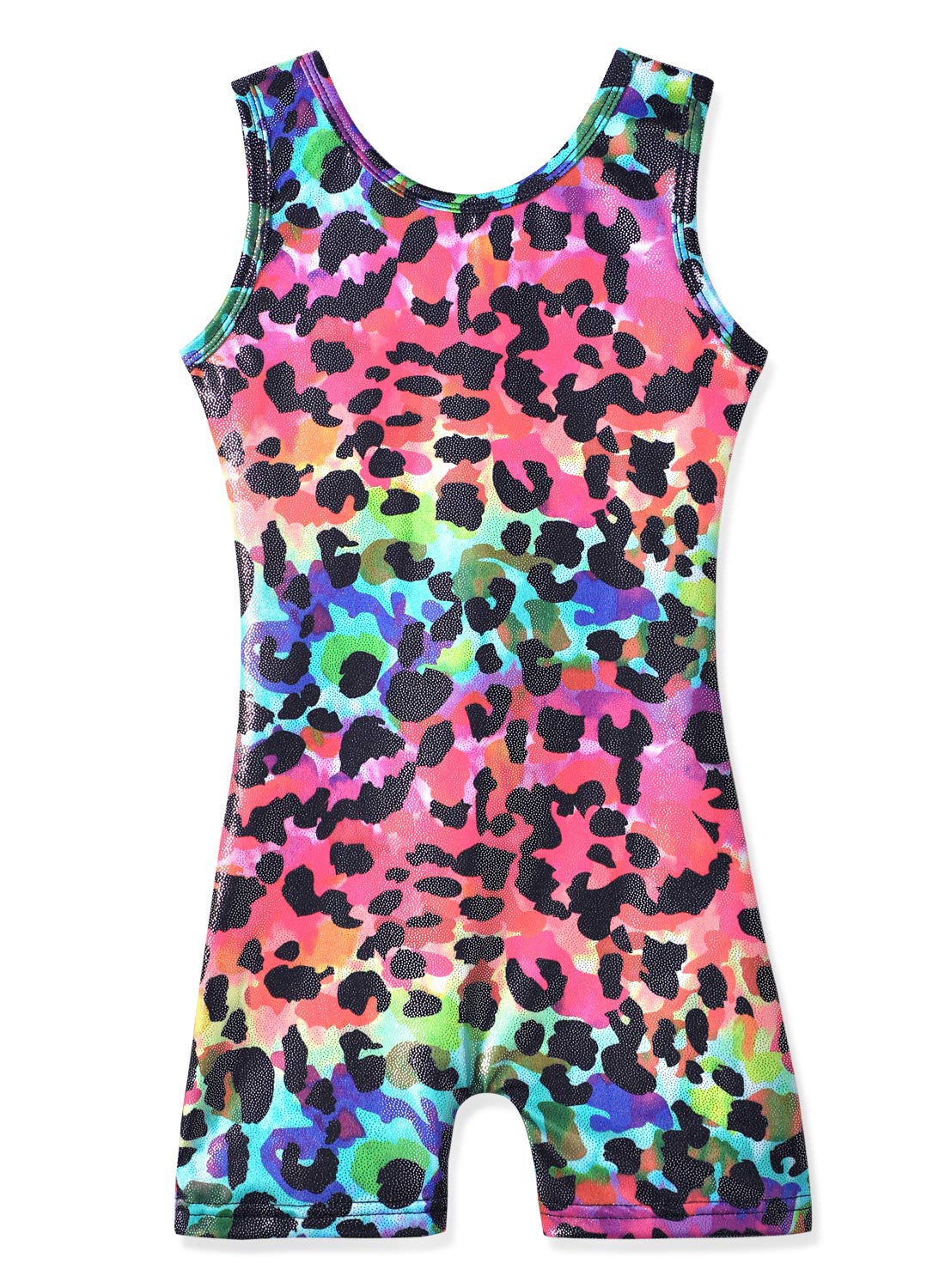 HOZIY Girls Gymnastics Leotards for Kids Tumbling Outfits Biketard Sparkle Adorable Pattern