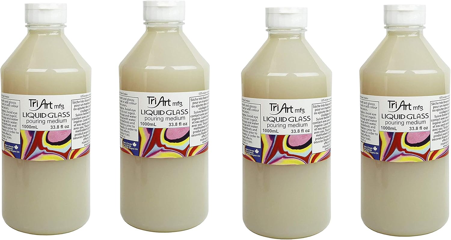 TriArt Liquid Glass Pouring Medium 1000mL (4 Pack) Amazon.ca Home