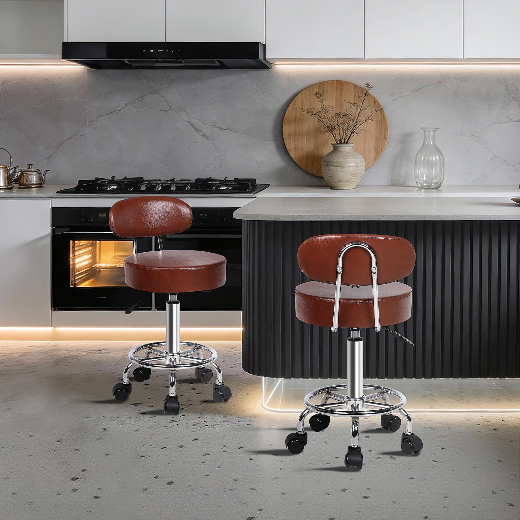 Amazon｜Youhauchair カウンターチェア キャスター付き ハイスツール