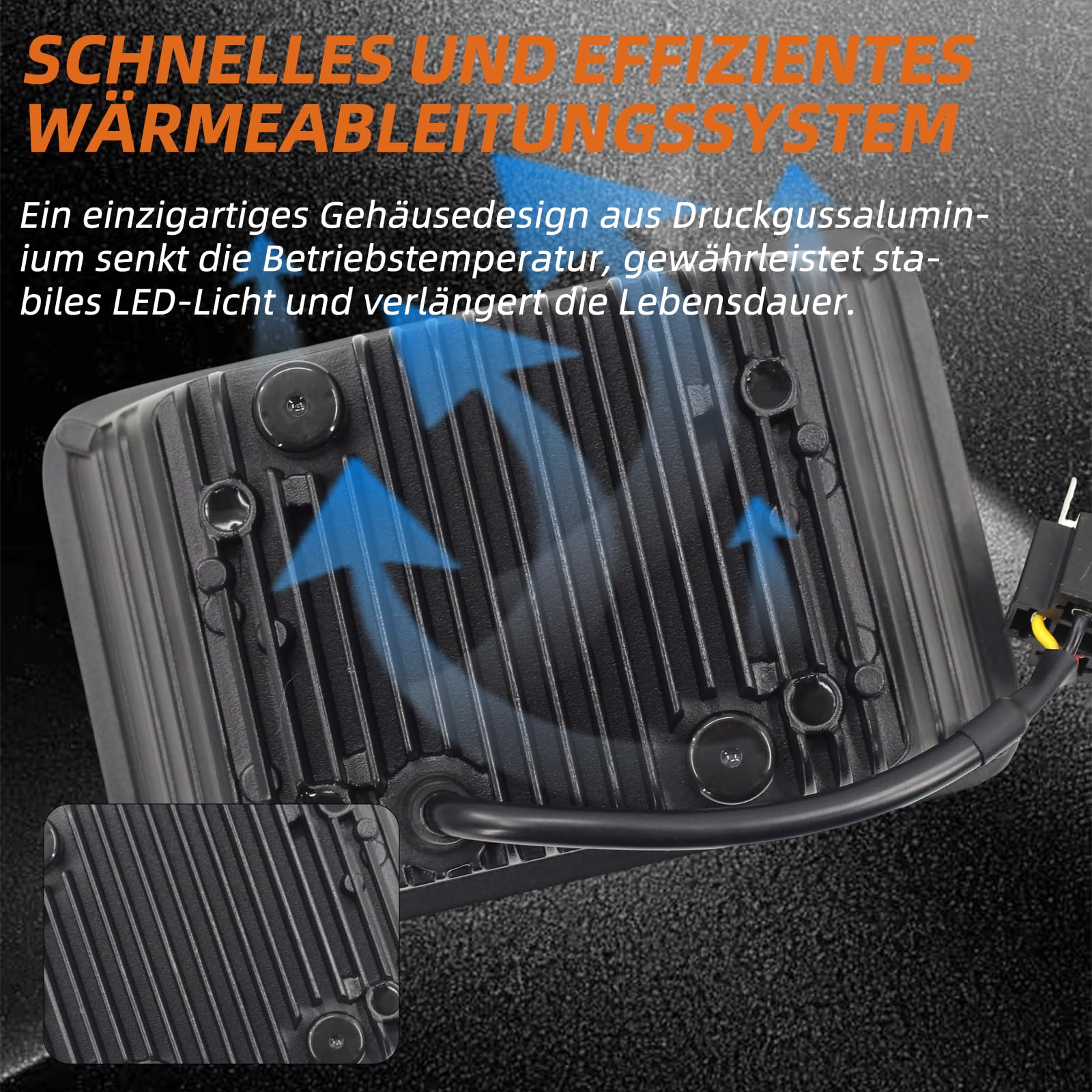 E-geprüfter 4x6 Zoll LED Motorrad Scheinwerfer 160x100 mm, Universal Umbauscheinwerfer, Fern- & Abblendlicht, 3-poliger Anschluss, IP67, passend für Kawasaki Suzuki Yamaha Honda