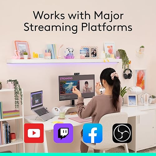 Miniatura 8 de Webcam profesional Logitech HD C920 1080p para videollamada y grabación de pantalla ancha Negro