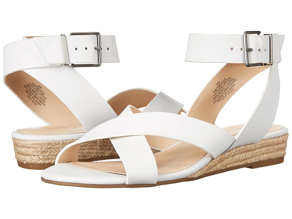 

Nine West Mossa (White Leather) Women's Wedge Shoes