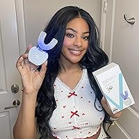 Vista 8 de Sani White Cepillo de dientes ultrasónico, Cepillo sónico de brillo Ortho Sparkle, Cepillo de dientes 360 Brite para adultos en forma de U Limpiador