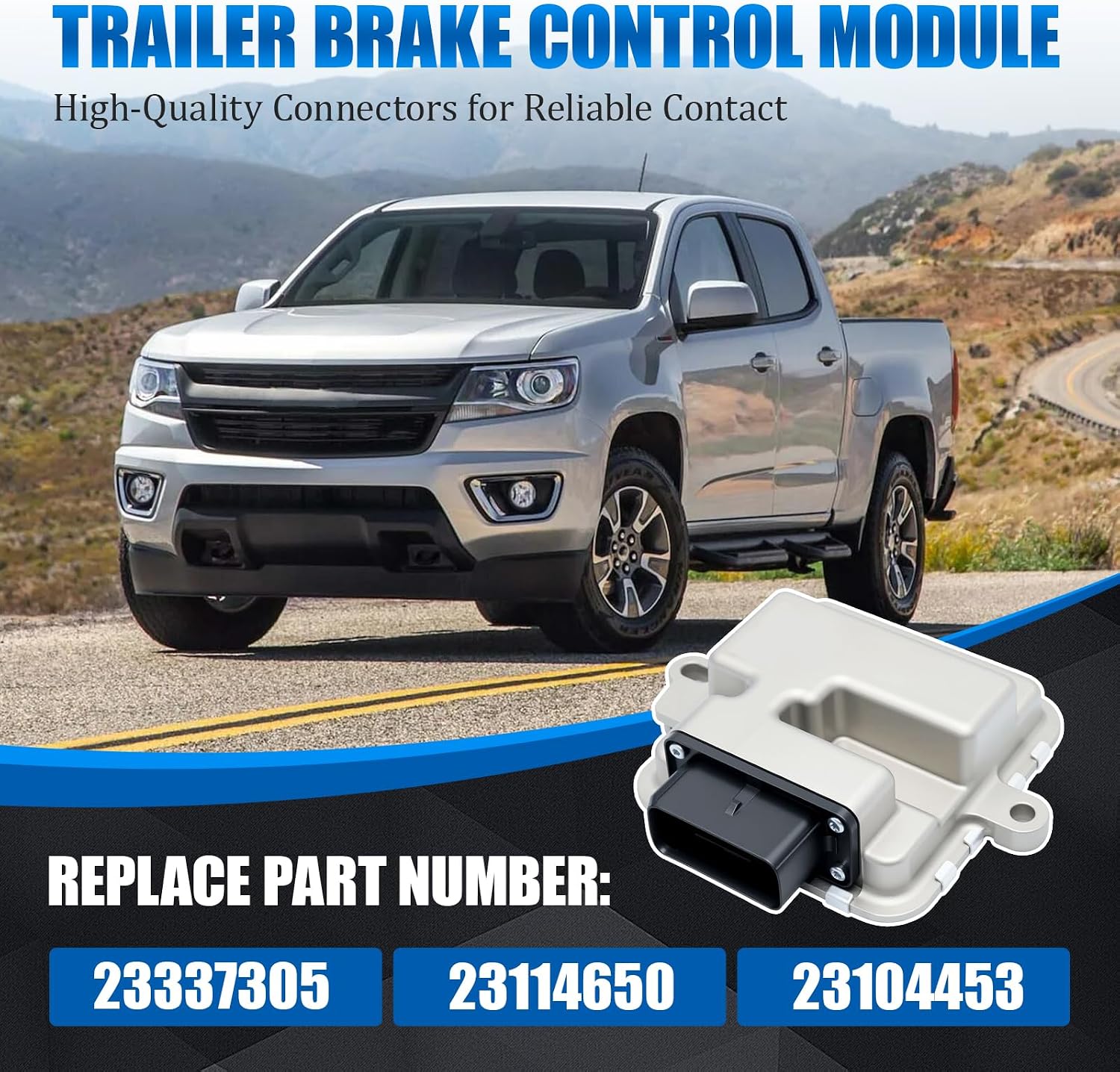 23337305 Trailer Brake Control Module Compatible with 2015-2020 Chevy Silverado Suburban Tahoe Colorado 2014-2020 GMC Canyon Sierra Yukon Escalade, Replacement for 23114650 23104453