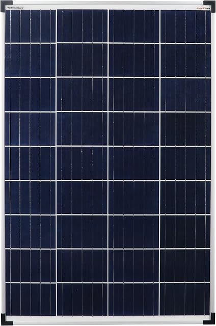 Enjoysolar Poly 100W 12V to polikrystaliczny panel słoneczny, idealny do zastosowania w kamperach, altankach ogrodowych oraz na łodziach.