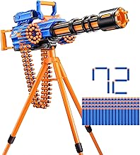 X-Shot Insanity Rage Fire Battery Operated Blaster with 86 Foam Darts, Ammo Belt and Tripod