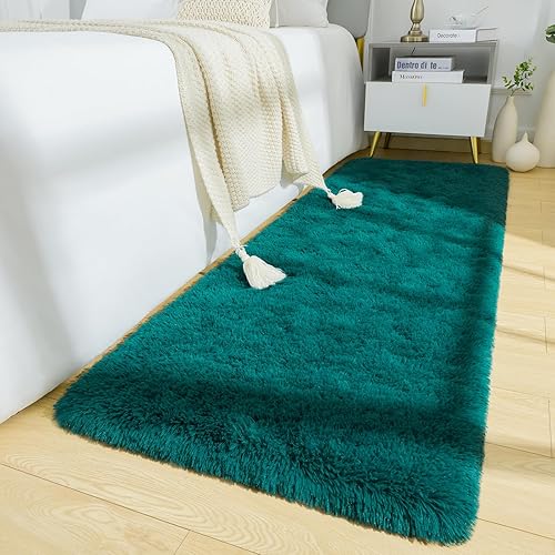 Vista 3 de BENRON Alfombras suaves para dormitorio, 2 x 6, lavables para pasillo, entrada, cocina, dormitorio, alfombra mullida para decoración de habitación