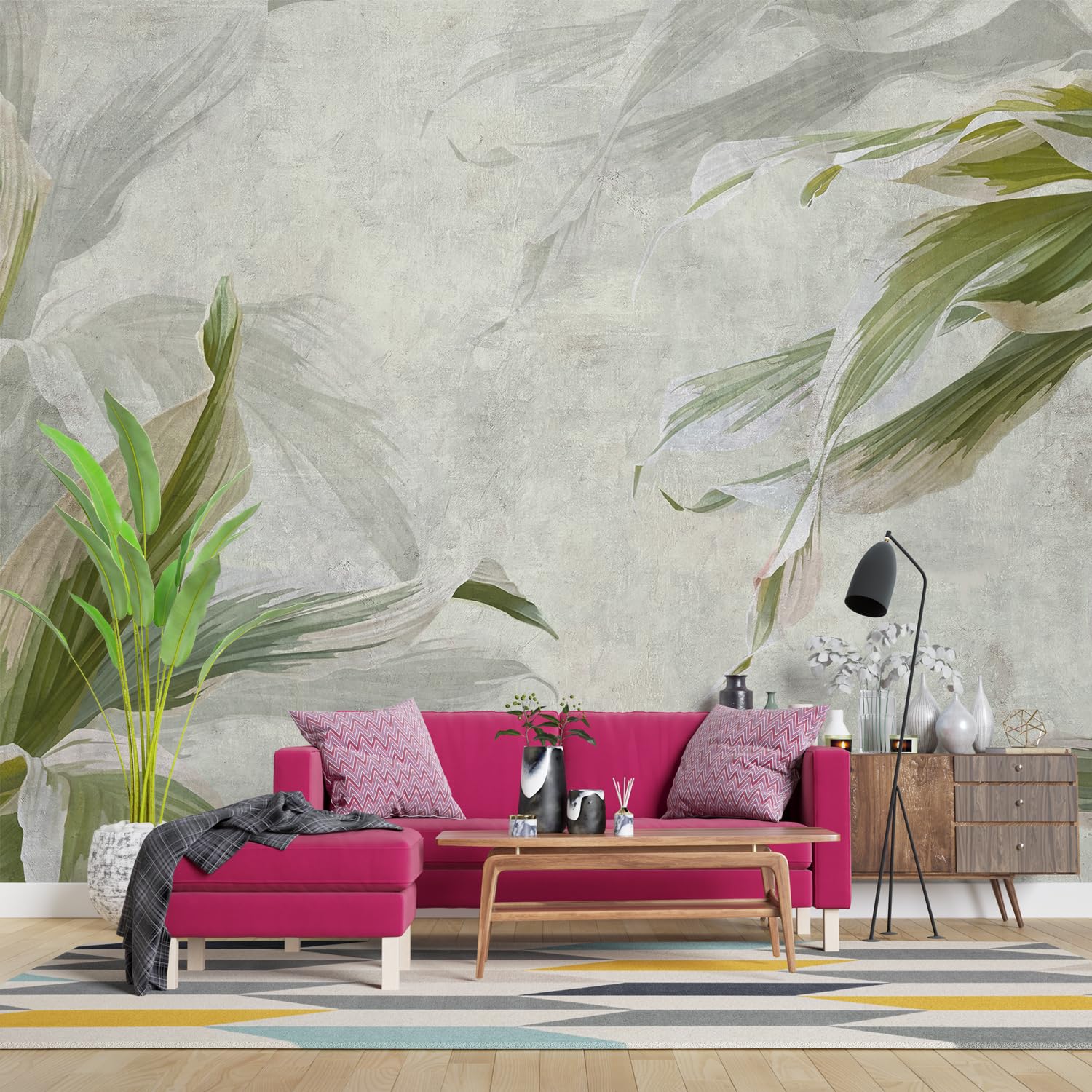 PAPER PLANE DESIGN Excusite Tropical Leaves and Nature Wall Leaf Mural Wallpaper. Full Wall Coverage. (Ds-2) (10 X 15 FEET, Vinyl-SELF Adhesive) (B0DGDYBYX4) Amazon Price History, Amazon Price Tracker