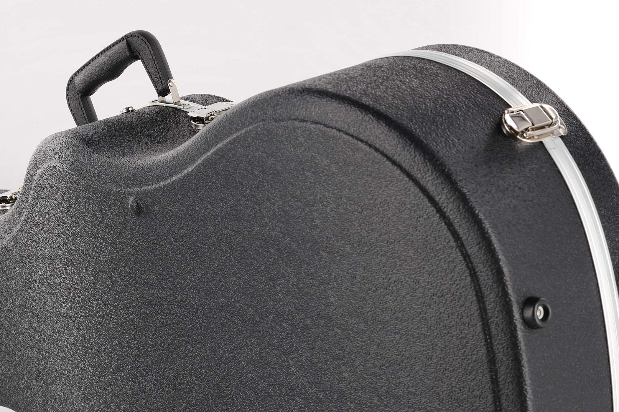 OVATION Étui de guitare ABS Case - Étui moulé original, adapté pour Super Shallow - Coque ABS - Profil en aluminium - Amortisseur de chocs - Doublure en peluche - Compartiment pour accessoires, 8117-G