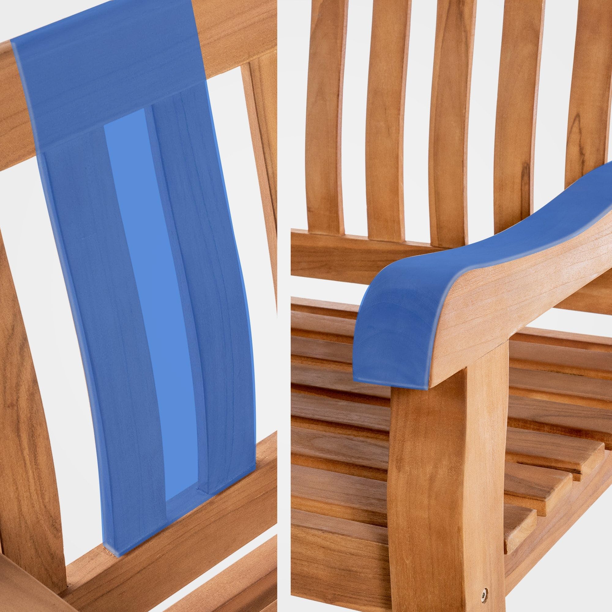 CLP Teakbank Orlando I Wetterfeste Gartenbank Mit Klapp-Tisch, Farbe:Teak, Größe:150 cm