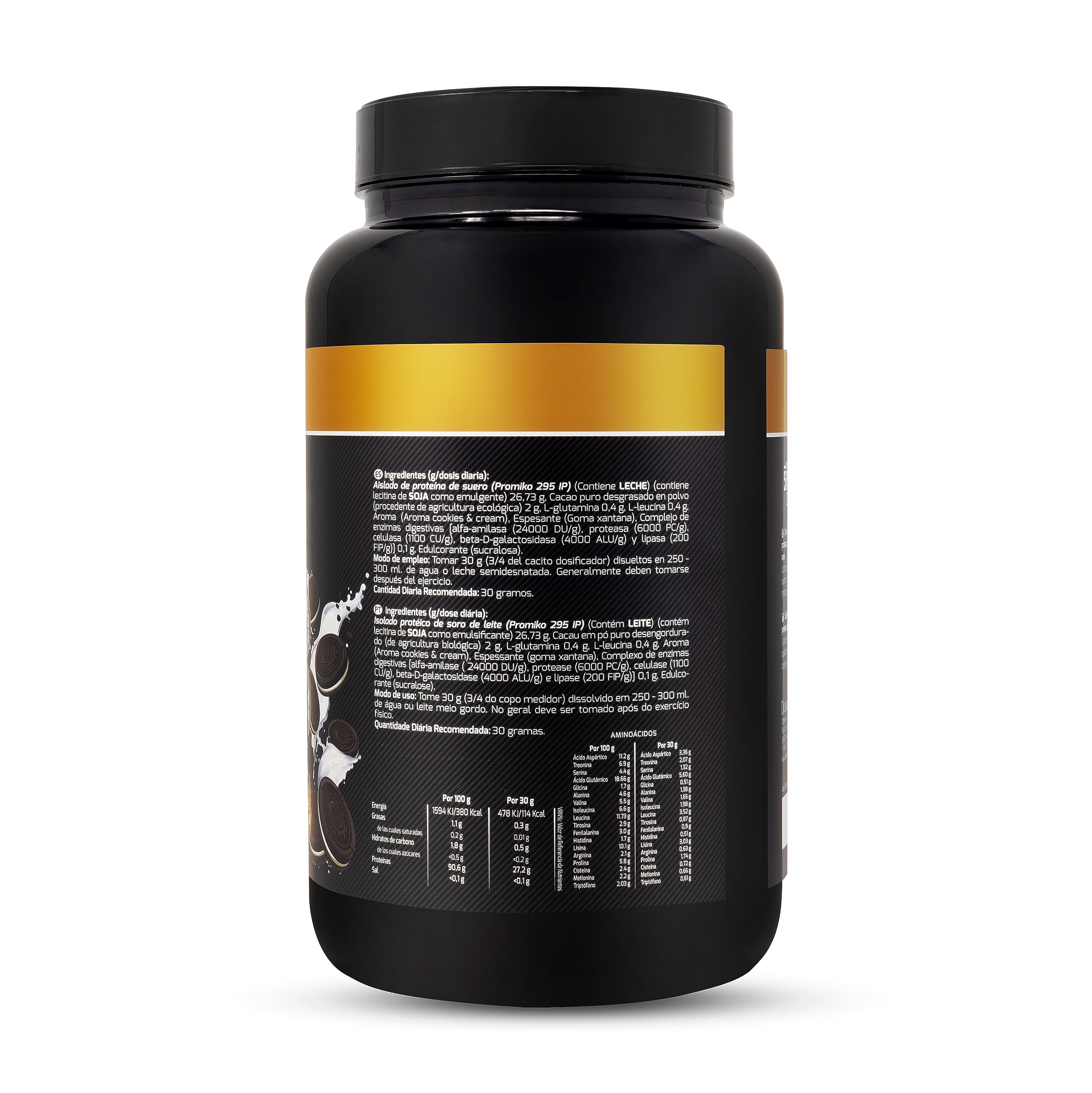 Proteina en Polvo Whey Aislado Sabor Cookies&Cream 800g Drasanvi en Polvo
