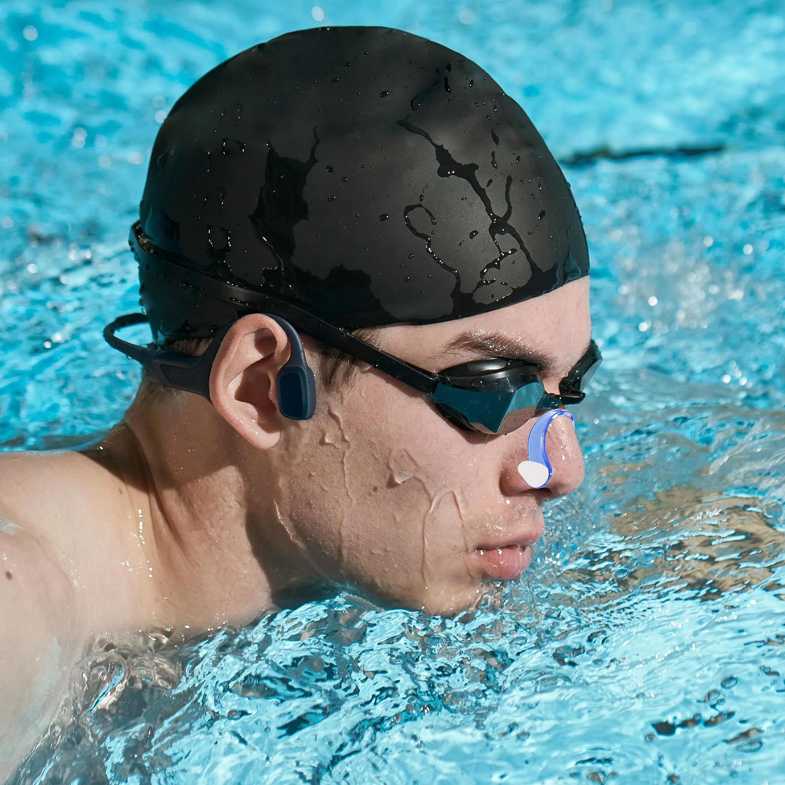 Pinzas de Nariz para Natación Adulto Antideslizante Cómoda Juego Multicolor