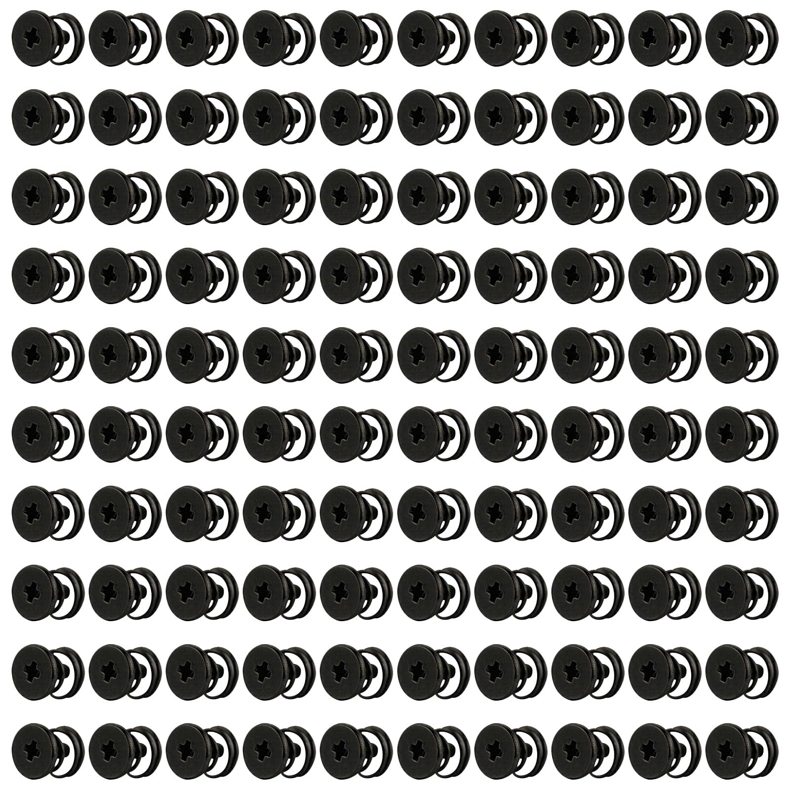 LIUZIKUN 100pcs Practical Carbon Steel Spring Screws for GPU Backplate and Heatsink with Enhances Cooling Easy Installion Designs