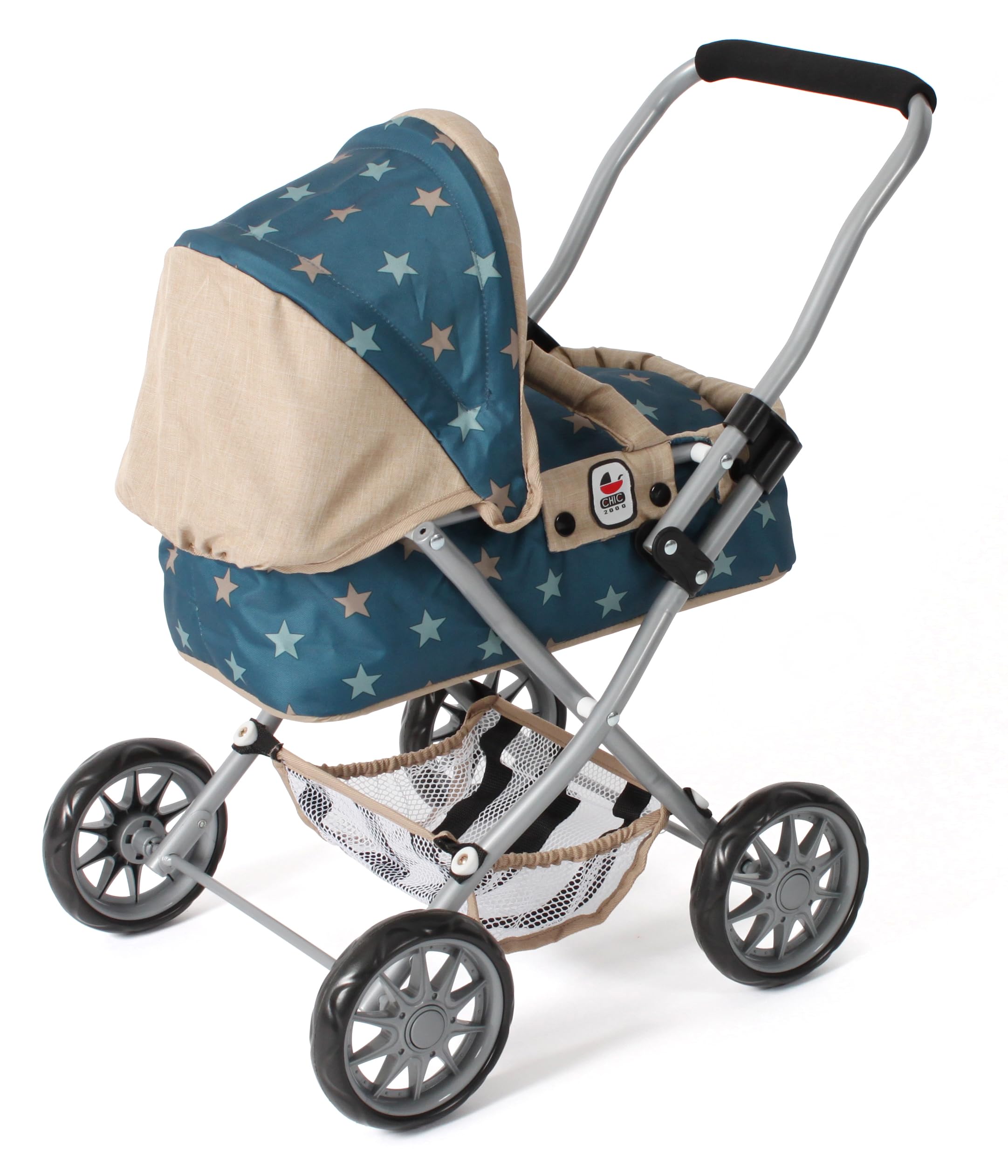 Bayer Chic 2000 Puppenwagen Smarty – Erster Puppenbuggy mit Tragetasche | Kompakter Mini-Puppenwagen für Kleinkinder ab 2 Jahren. Inklusive weicher Tragetasche, Verdeck und praktischem Gepäcknetz