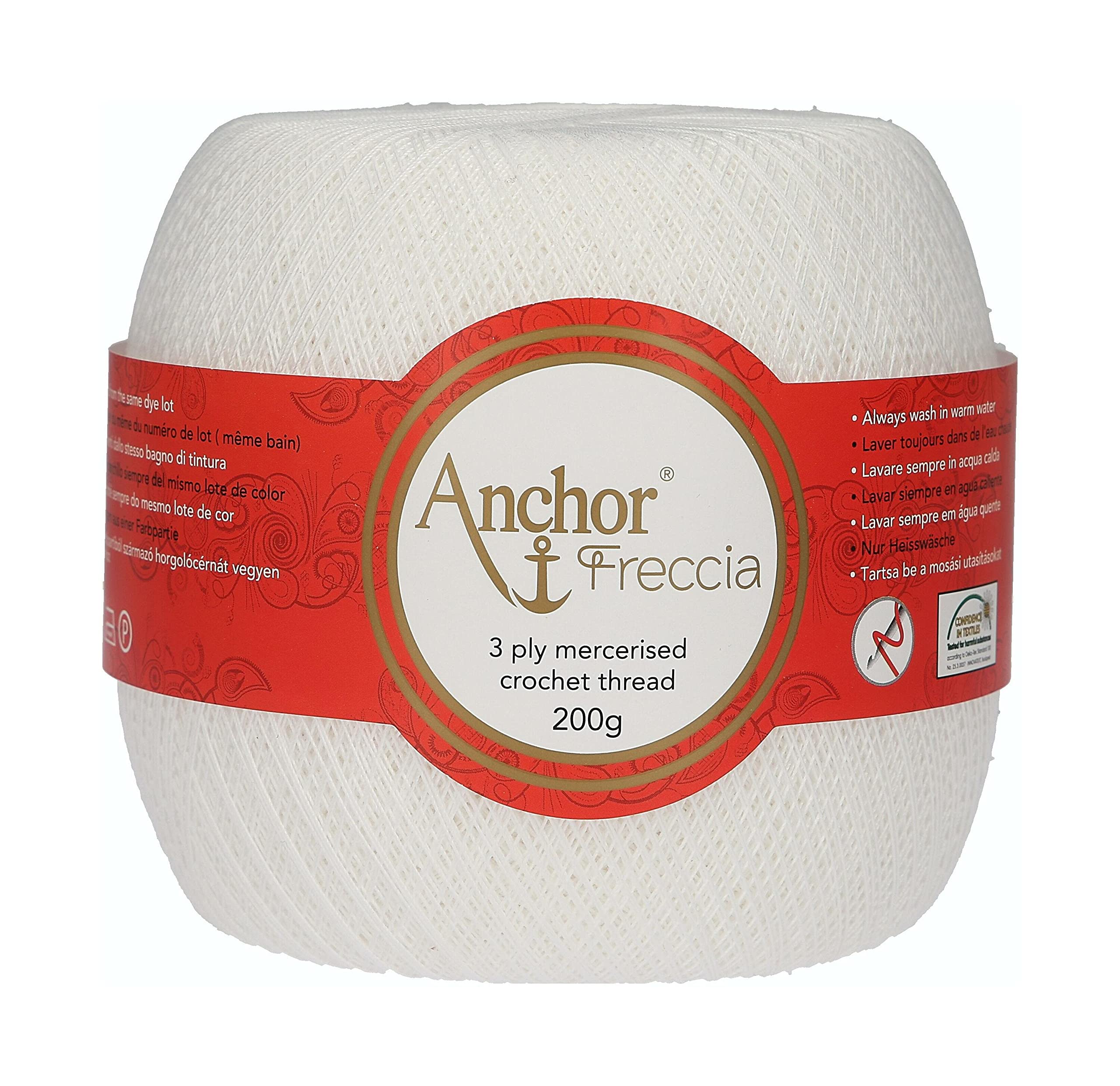 Fils à crocheter Anchor Freccia force 20 fil de coton résistant de 2040M