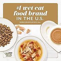 Vista 8 de Fancy Feast Gems Pate - Mousse de comida para gatos con atún y un halo de salsa sabrosa para gatos, paquete de 8, cajas de 4 onzas