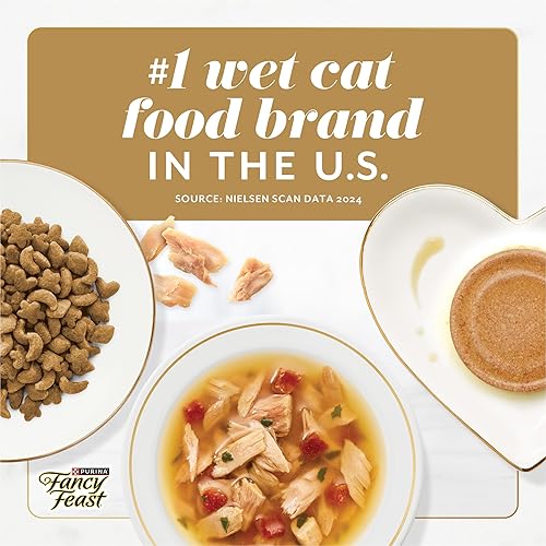 Miniatura 8 de Fancy Feast Gems Pate - Mousse de comida para gatos con atún y un halo de salsa sabrosa para gatos, paquete de 8, cajas de 4 onzas