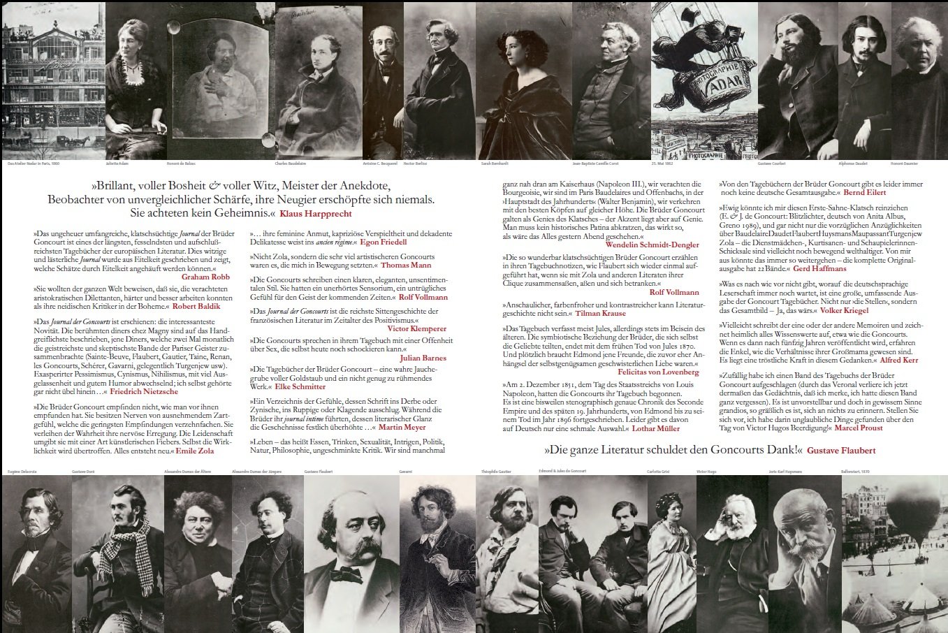 Edmond und Jules de Goncourt. Journal 1851-1896: 11 Bände plus Beibuch im Schuber (Haffmans bei Zweitausendeins)