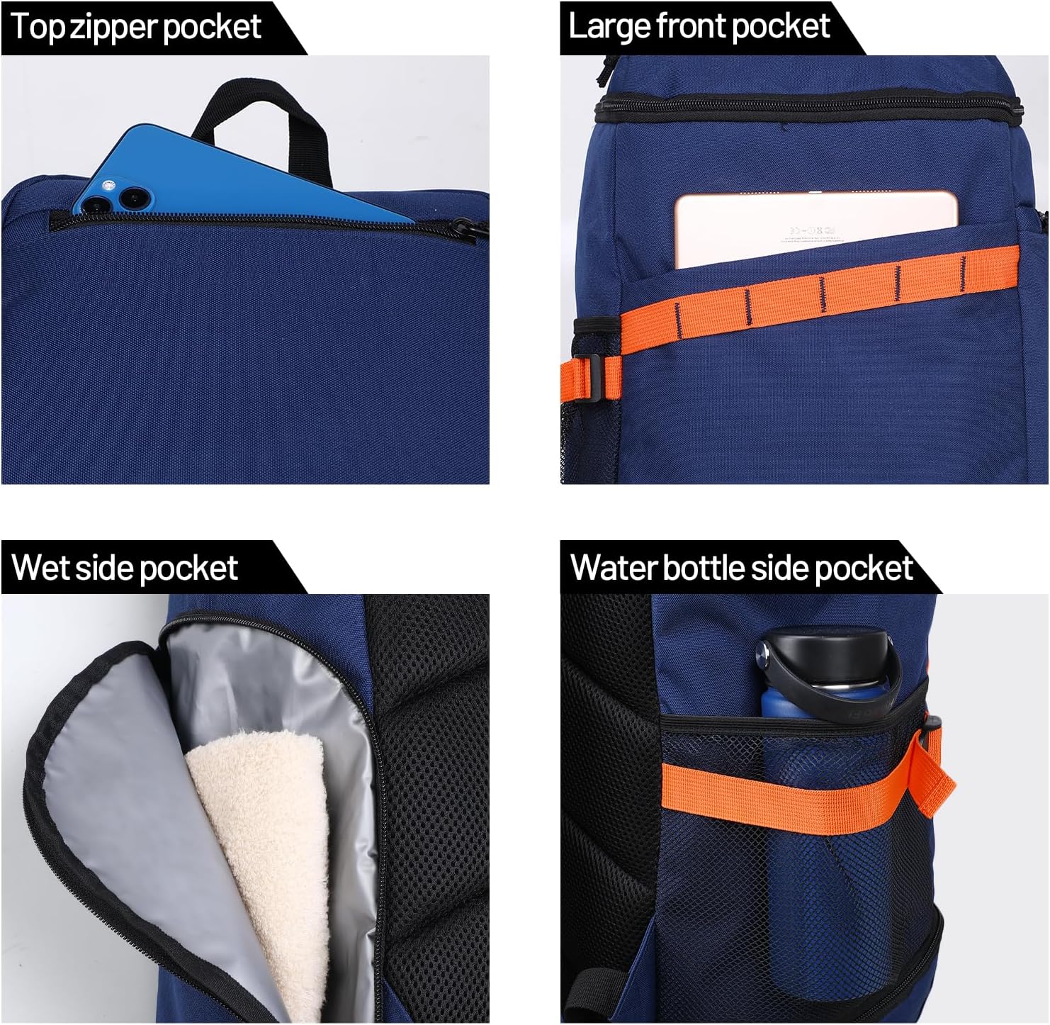 MIER Basketball Backpack with Shoes Compartment Ball Holder Large Sports Equipment Back Pack for Men Women Gym Travel 35L - Image 2