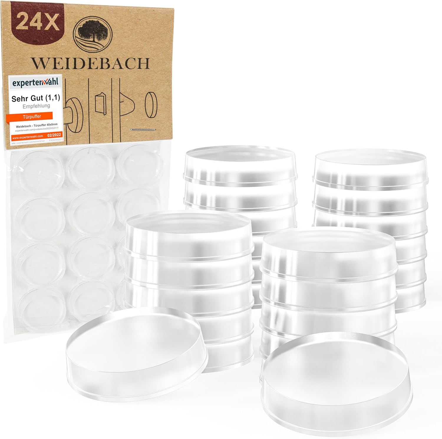 ElevateTech 400 Stück Gummipuffer Transparent - Silikon Möbelpolster Selbstklebend