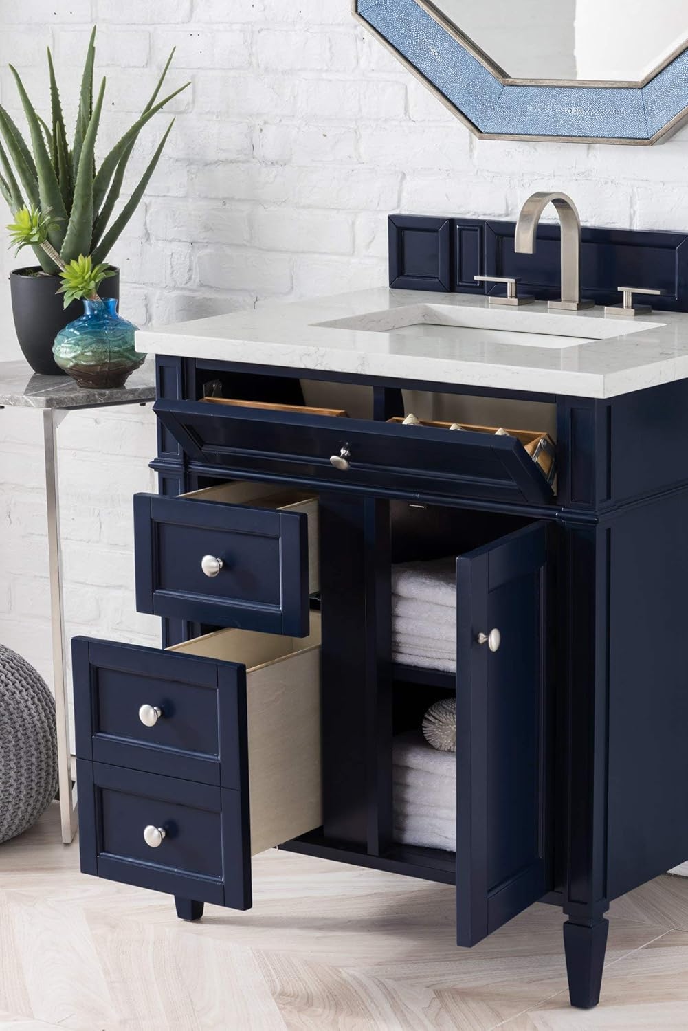 James Martin 650-V30-VBL Brittany 30" Single Vanity, Victory Blue