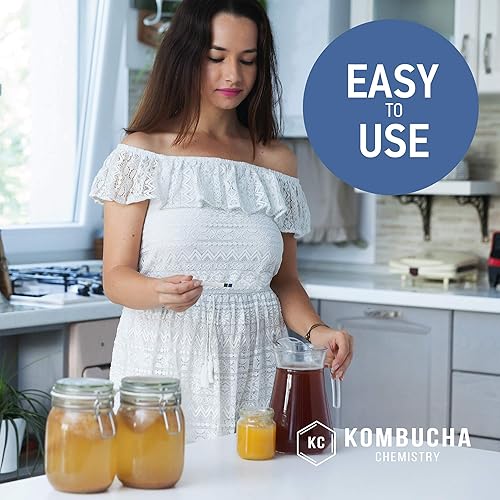 Miniatura 6 de Tiras de prueba de pH para Kombucha Brewing 0-6 (0.5 intervalos) Kit de 100 piezas