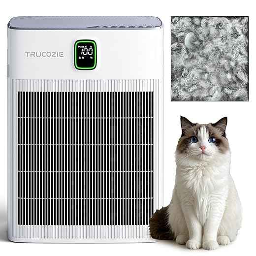 T554 Air Purifier for Home Up to 2000 Ft² in 1 Hr with Washable Pre-Filter, Air Purifier for Home Pets with PM 2.5 Air Quality Display, Sleep Mode for Allergies, Dust, Smoke, White