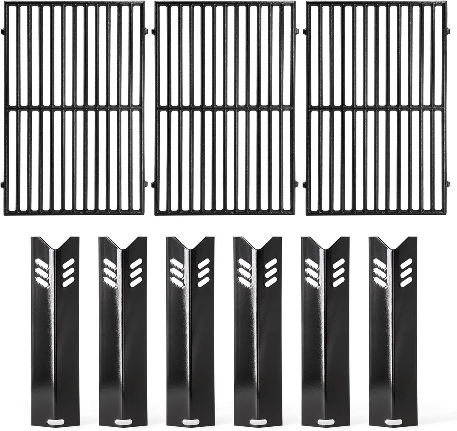 Grill Replacement Parts for Dyna Glo DGF510SBP, DGF493PNP-D, Backyard BY13-101-001-13, BHG BH13-101-099-01, Uniflame GBC1059WB, Cast Iron Grill Grates and Heat Plates for Dyna-Glo Grill Parts