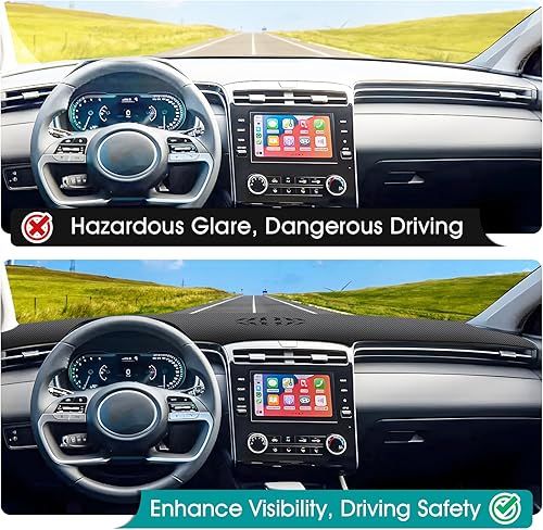 Miniatura 243 de FIILINES - Cubierta para tablero, accesorio para tablero de malla antideslizante, parasol sin reflejos y protector compatible con Toyota RAV4