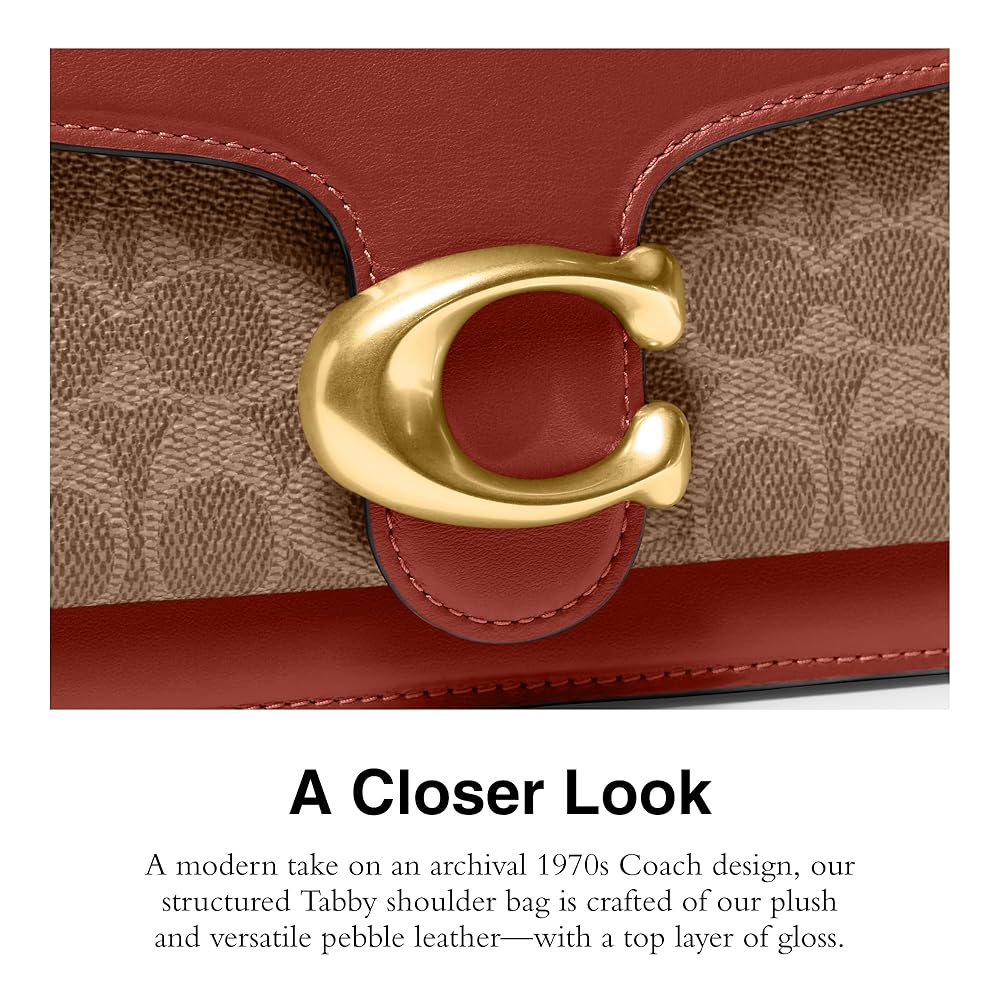 coach タビー ショルダー バッグ 26・シグネチャー レザー　レッド 公式】COACH – コーチ | タビー ショルダー バッグ 26