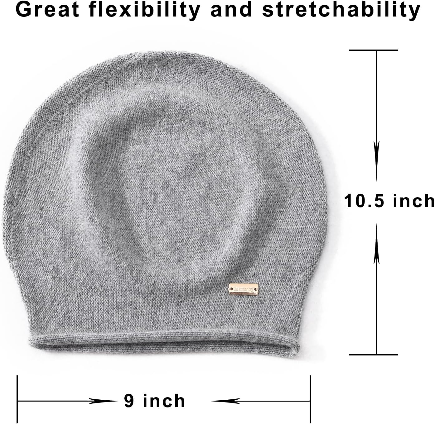jaxmonoy Slouchy Knit Beanie Hat for Women Winter Soft Warm Ladies Laightweight Slouch Knitted Skull Beanies Cap - Image 6