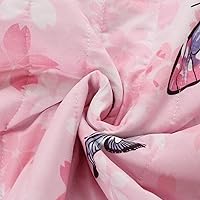 Vista 6 de MarCielo Juego de colcha infantil de 2/3 piezas con diseño de mariposa (mariposa B, individual)