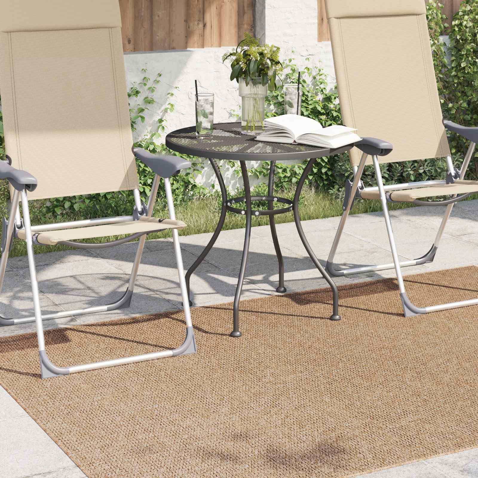 Tapis rectangulaire en polyester, 170 x 120 cm, pour salon, couloir et terrasse, durable, antidérapant et lavable en machine à 60 °C