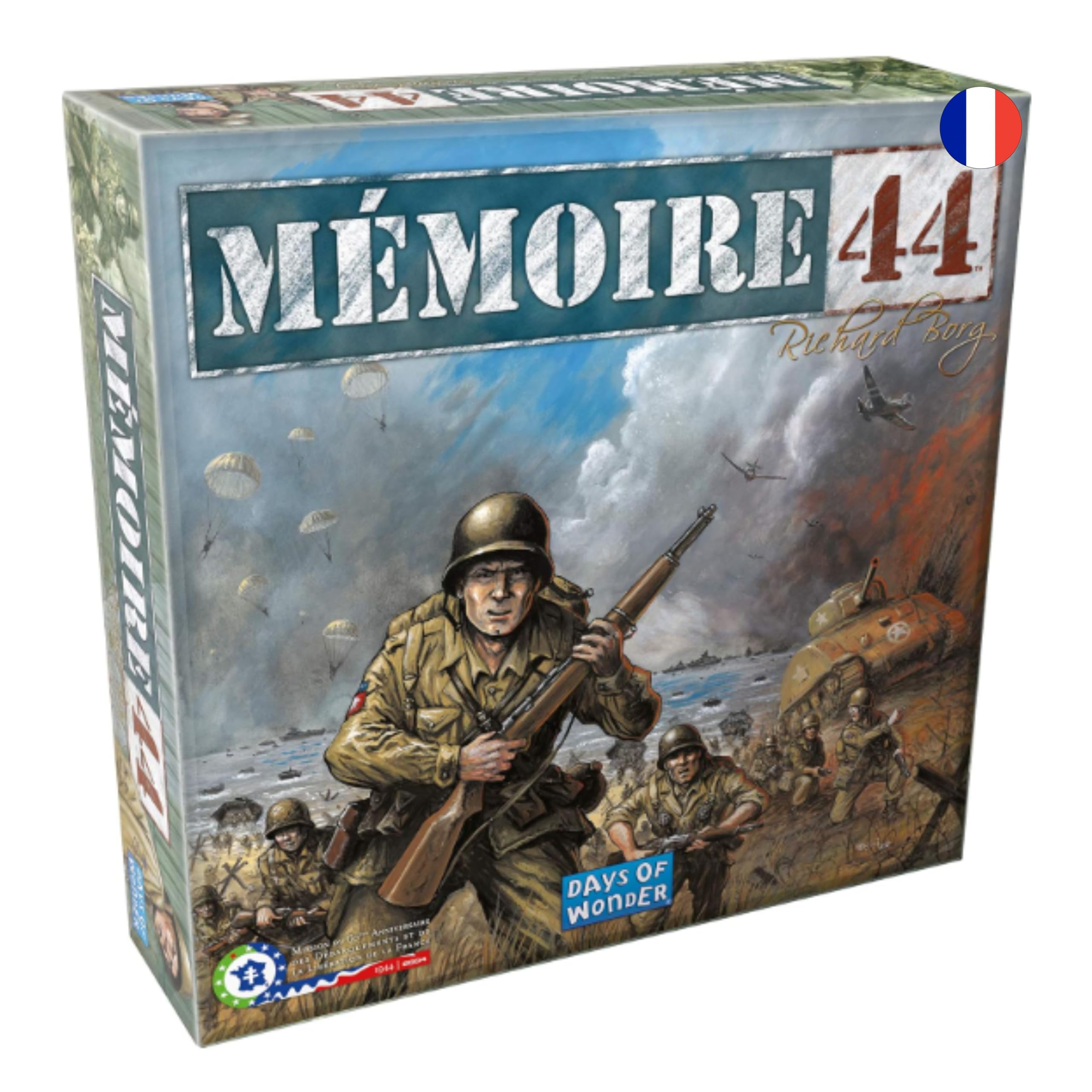Asmodee - MEMOIRE 44 - Jeu de Société pour Enfants dès 8 Ans - Jeu de Stratégie - Revivez la Libération de la France en 1944-2 à 8 Joueurs - 30/60 Minutes - Version Française - Days of Wonder