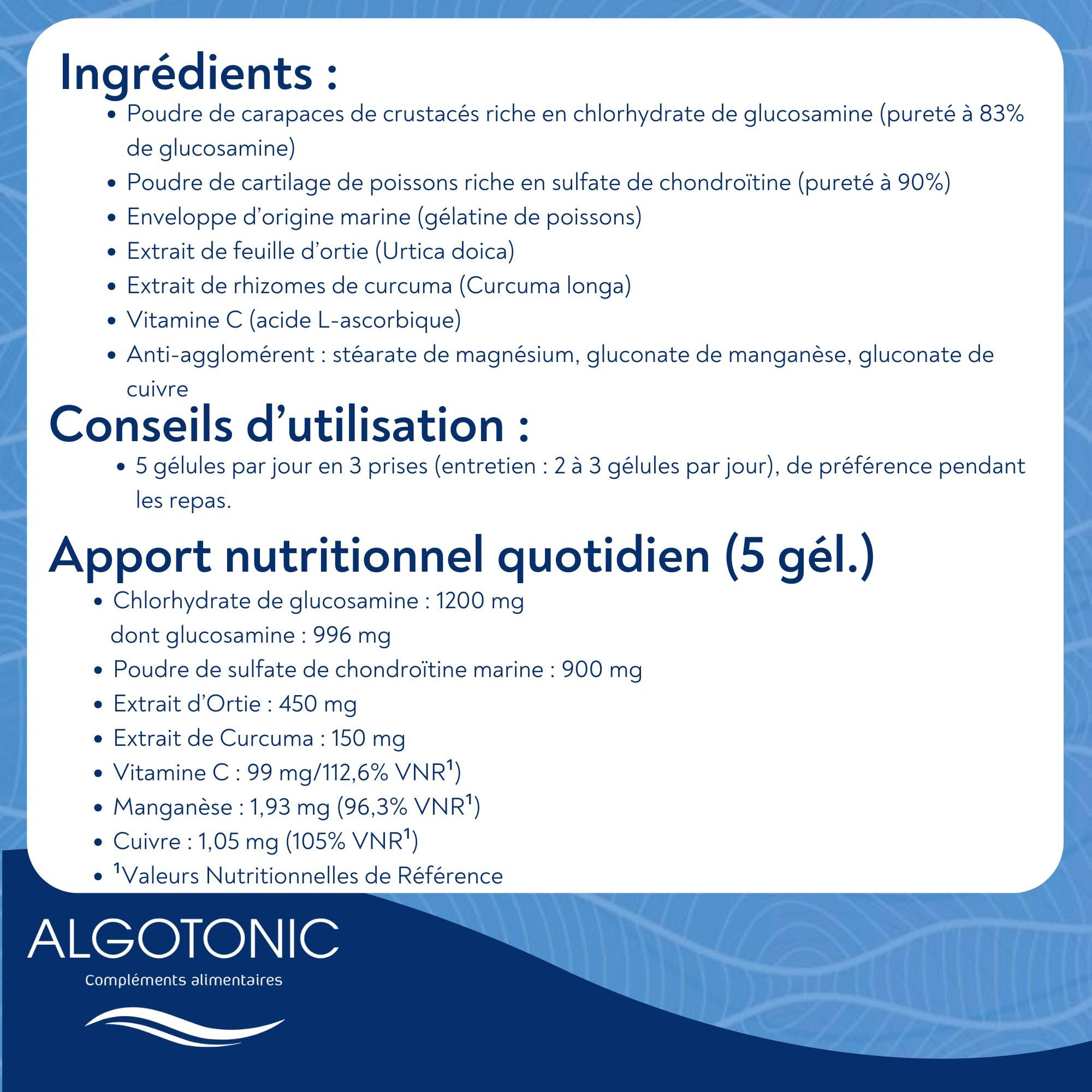 Arthro Confort Plus - Complément Alimentaire Naturel pour Articulations et Cartillages - Gélules - Glucosamine, Chondroïtine, Curcuma, Manganèse, Vitamine C (150 gélules)