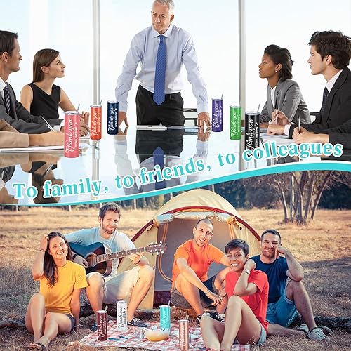 Miniatura 7 de Vaso de viaje de acero inoxidable de 20 onzas con texto en inglés "Thank You for Being Awesome Thank You for Being", regalo de agradecimiento para