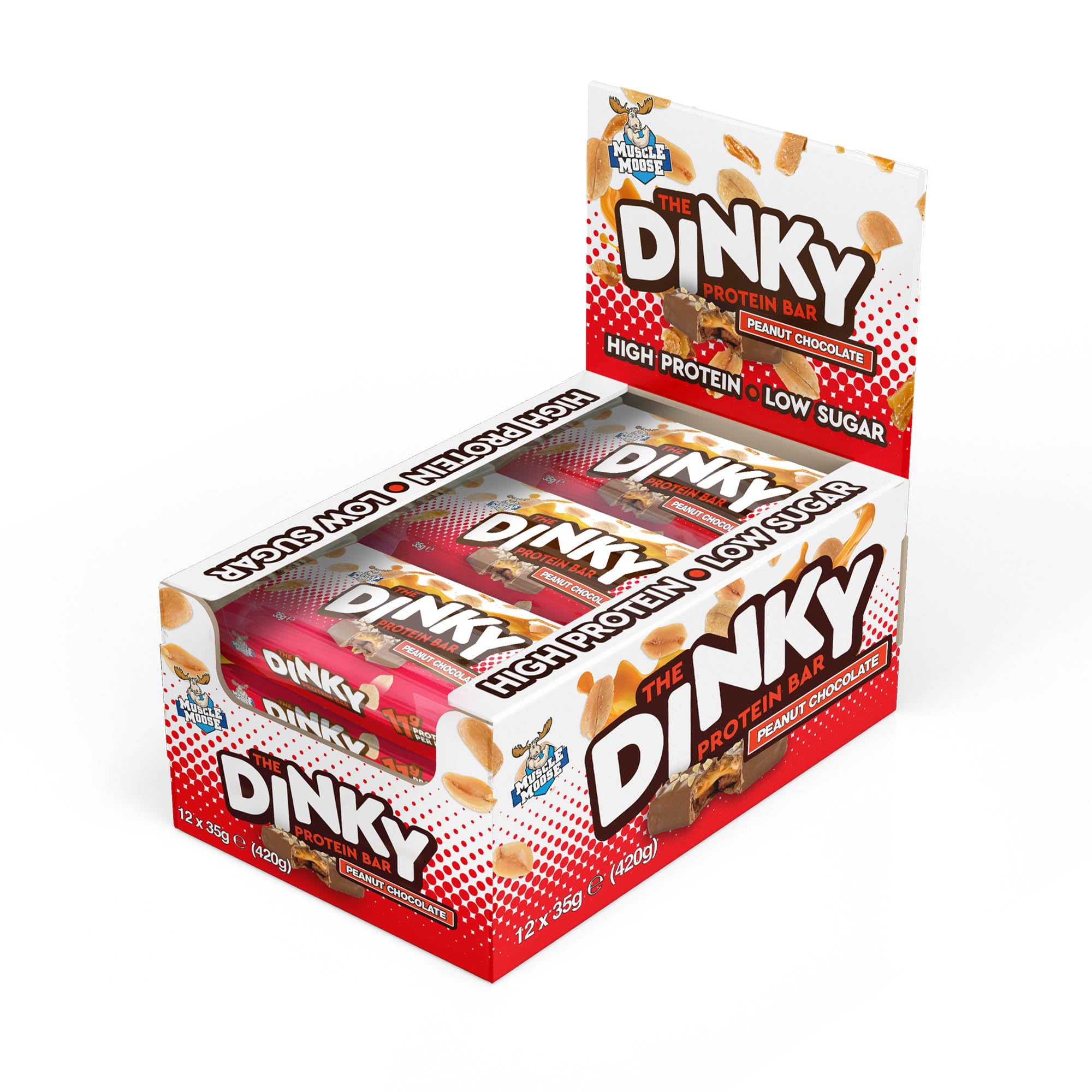 Sponsored Ad – The Dinky Protein Bar 12 x 35g - Peanut Chocolate