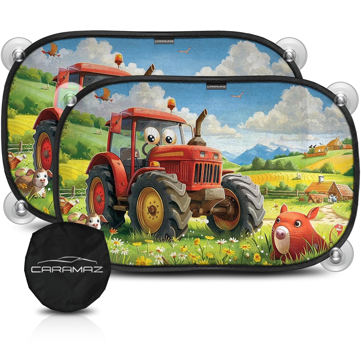 Parasol Coche con protección UV certificada Óptima Oscuridad - Autoadhesivo, para Proteger del Sol a bebés y Mascotas, 2 parasoles para bebé de 51x31 cm, Negro — view 18