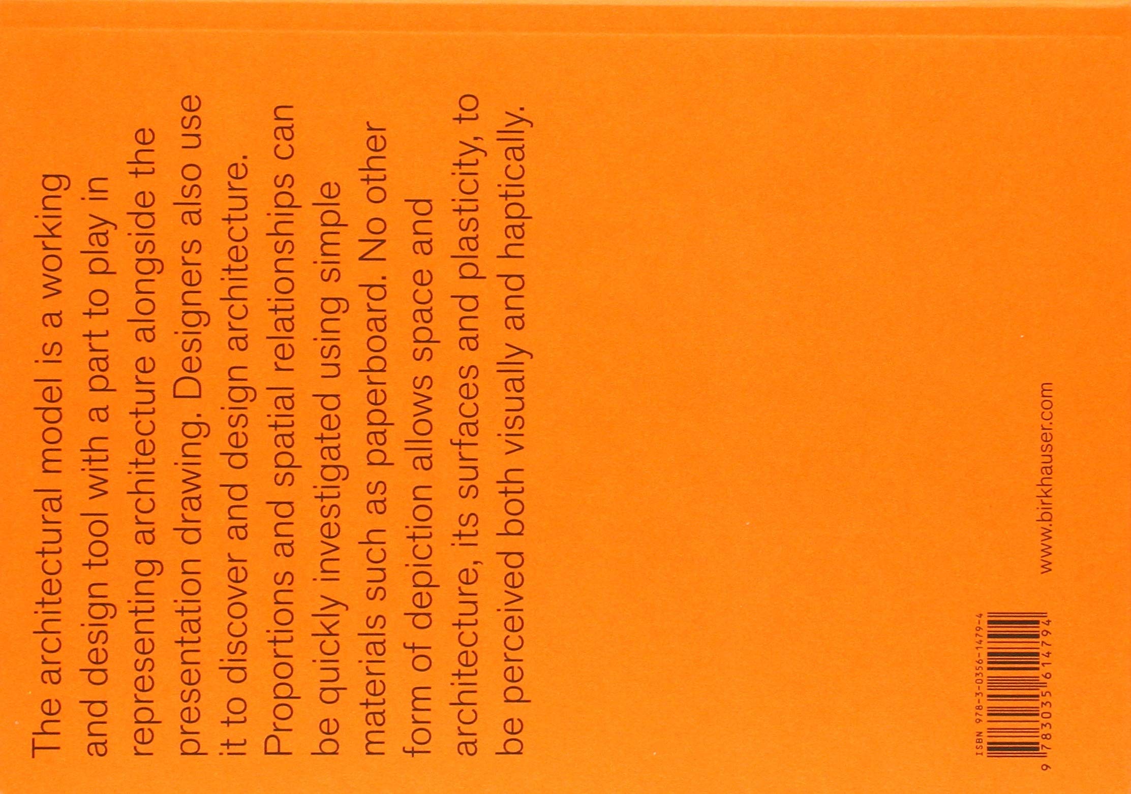 Architecture and Modelbuilding: Concepts, Methods, Materials