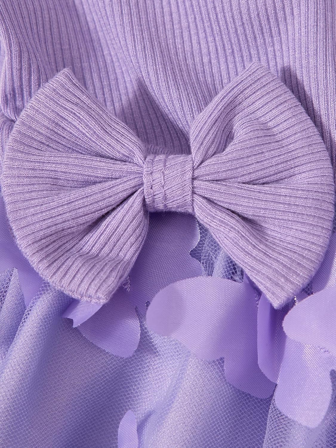 Baby Toddler Girls Tutu Dress Birthday Wedding Party Dresses Long Sleeve Bowknot Sundress with Headband 3 Months-3 Years - Image 5