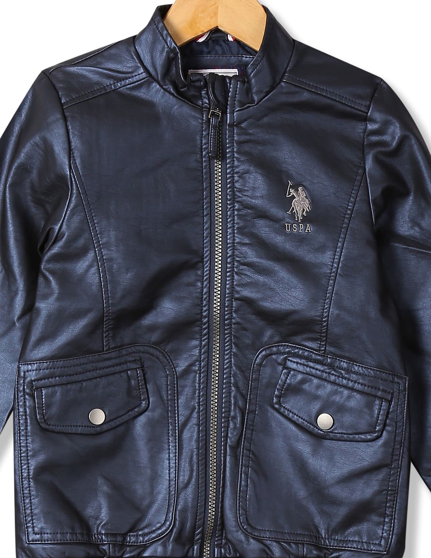 U.S. Polo ASSN. Girl's Cotton Standard Length Jacket (UGJK5179_Navy_24TFS 2-3 Years) 1